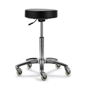 Salon Stool Rund (Sort)