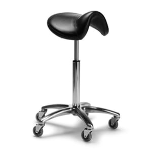 Salon Stool Saddel (Sort)