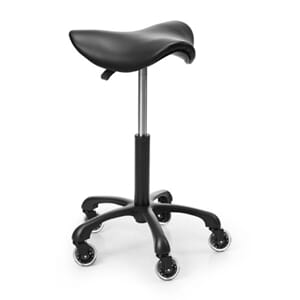 Saddel Stool 360 (Svart/Svart)
