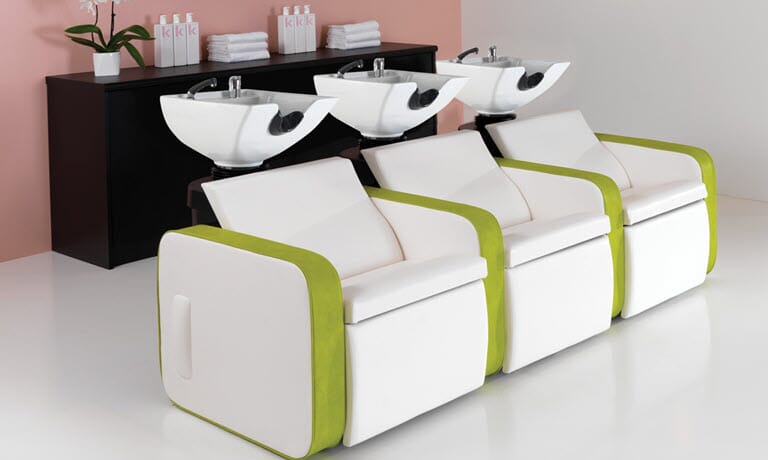 Komfortable og funksjonelle vaskestoler for salonger