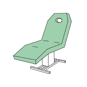 Benkelaken Frotte m/Hull 90x210cm (Hvit)