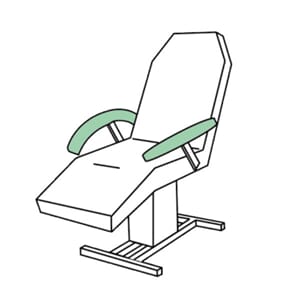 Bekyttelse armlene Benker 10x55cm