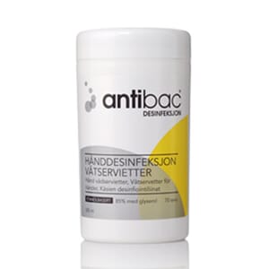 Antibac Våtserviett Hånddesinfeksjon (70stk)