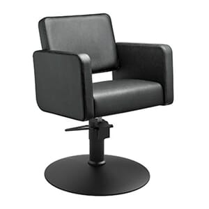 Frisørstol CLASS - Sort (Ulike Baser)
