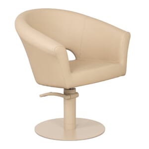 Frisørstol COSMO BEIGE (Beige/Chrome/Sort/Gull Base)