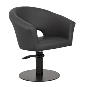 Frisørstol COSMO SORT(Chrome/Sort/Gull Base)