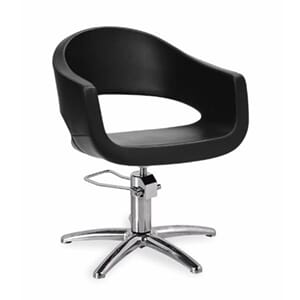 Frisørstol ROMY STAR (Sort)
